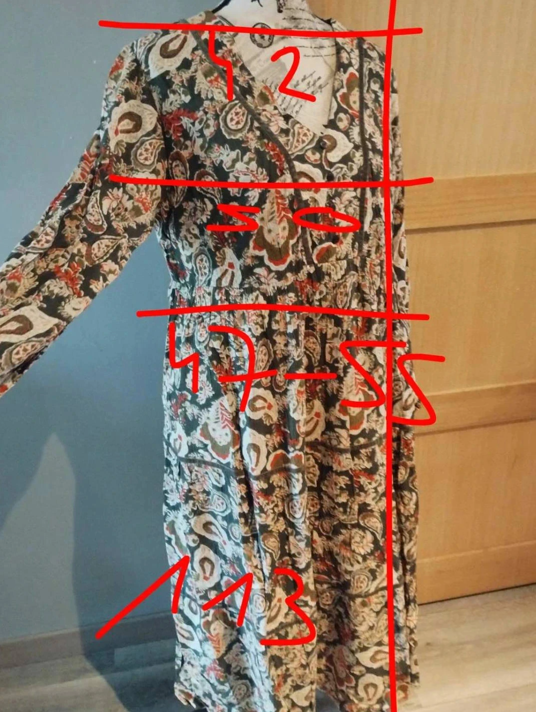 Long floral dress, Blancheporte, size 42 – photo 9